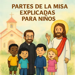 Imagen de portada para Ebook PARTES DE LA MISA EXPLICADAS PARA NIÑOS