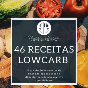 Imagem de capa para o Ebook E-book 46 Receitas Lowcarb de tirar o fôlego