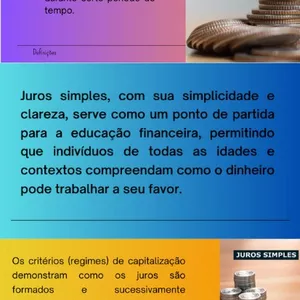 Imagem de capa para o Ebook Conjunto Slides - Juros Simples