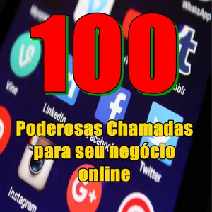 Imagem de capa para o Ebook 100 Poderosas chamadas para seu negócio online