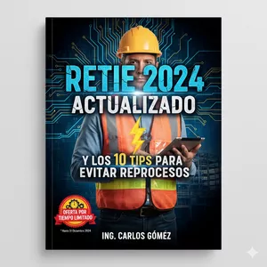 Imagen de portada para Ebook Ebook RETIE 2024 – Cambios Claves y 10 Tips para Aprobar a la Primera