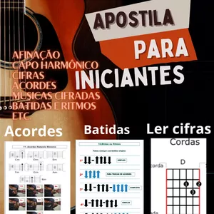 Imagem de capa para o Ebook Apostila de Violão Para iniciantes