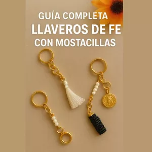 Imagen de portada para Ebook Guía Completa: Llaveros de Fe con Mostacillas