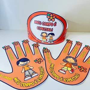 Imagem de capa para o Ebook 🧡✋ Coroa e Placa Mãozinha – Maio Laranja 🧡✋