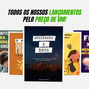 Imagem de capa para o Ebook Combo Ansiedade - 5 Livros Digitais