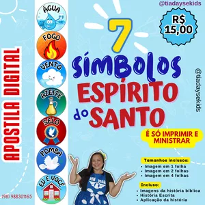 Imagem de capa para o Ebook Os 7 Símbolos do Espírito Santo - História Bíblica