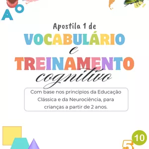 Imagem de capa para o Ebook Apostila 1 de Vocabulário e Treinamento Cognitivo