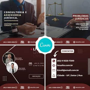 Imagem de capa para o Curso online ARTES PARA ADVOGADO (CANVA)