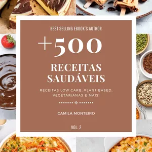 Imagem de capa para o Ebook E-book +500 Receitas Saudáveis