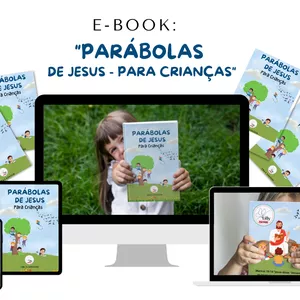 Imagem de capa para o Ebook E-book: "Parábolas de Jesus- para crianças"