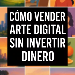 Imagen de portada para Ebook Cómo vender arte digital sin invertir dinero 