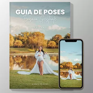 Imagem de capa para o Ebook Guia de Poses - Ensaio Gestante Externo