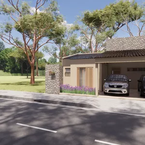 Imagem de capa para o Ebook PROJETO DE CASA COM 3 QUARTOS (1 SUÍTE), COZINHA AMERICANA, PISCINA E ÁREA GOURMET | LOTE 10X20