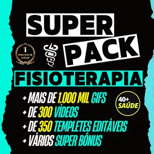 Imagem de capa para o Curso online FISIOTERAPEUTA: +MAIS de 1.000 GIFS, +MAIS de 300 VÍDEOS +MAIS de 350 TEMPLATES