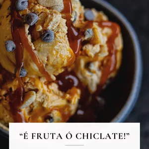 Imagem de capa para o Ebook "É FRUTA Ó CHICLATE!"