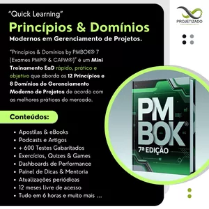 Imagem de capa para o Curso online Princípios &amp; Domínios Modernos em Gerenciamento de Projetos by PMBOK® 7 (Exames PMP® e CAPM®).