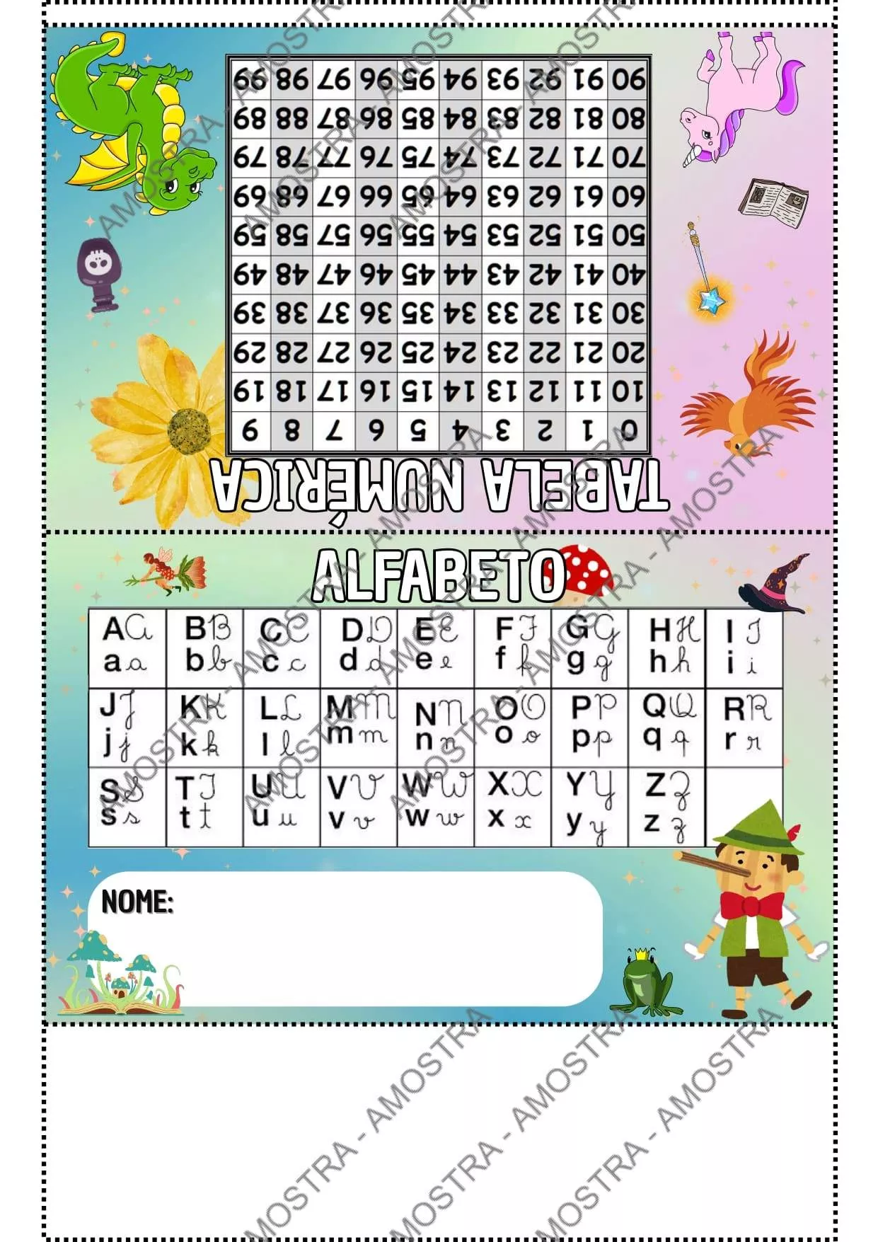 Kit Crachás de Mesa Infantil – Galáxia, Fadas, Dinossauros e Muito Mais! — imagem 4