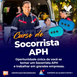 Imagem de Curso Socorrista APH criado por Venger Cursos na hotmart