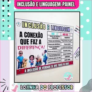 Imagem de capa para o Ebook INCLUSÃO E LINGUAGEM-PAINEL