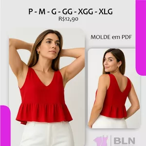 Imagem de capa para o Ebook CROPPED REGATA BABADO