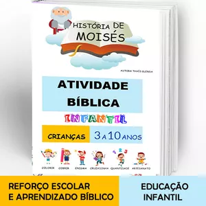 Imagem de capa para o Ebook ATIVIDADE BÍBLICA INFANTIL MOISÉS