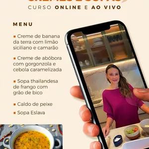 Imagem de capa para o Curso online Cremes e Sopas