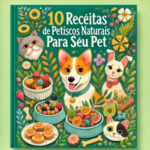 Imagem de capa para o Ebook 10 Receitas de Petiscos Naturais para seu Pet