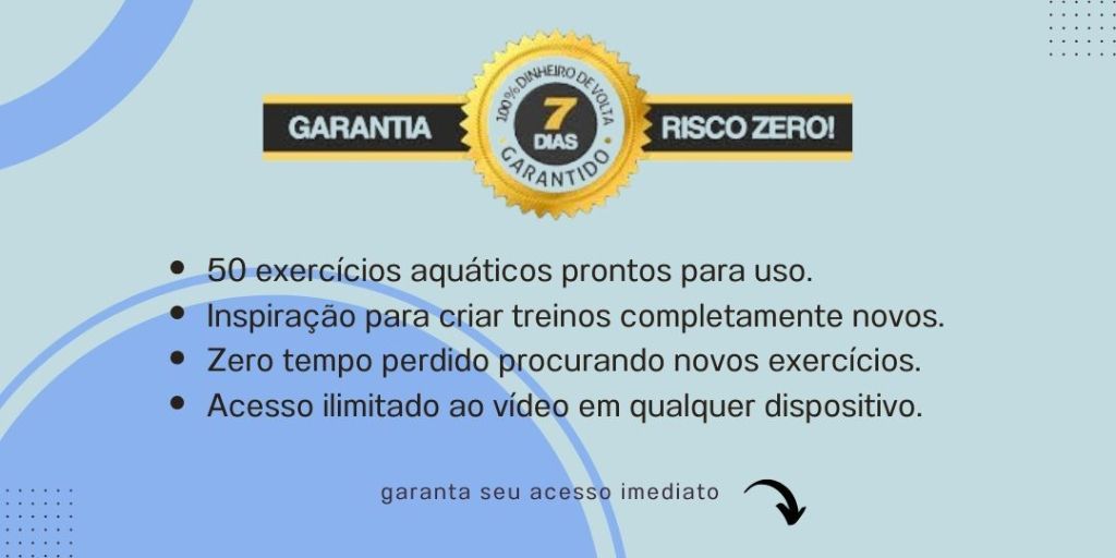 50 exercícios aquáticos para tronco e equilíbrio