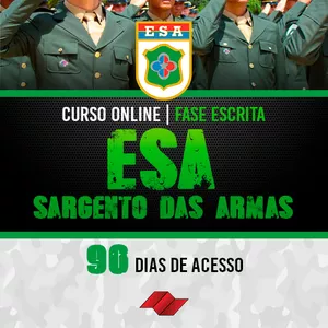 Imagem de capa para o Curso online CURSO PREPARATÓRIO - ESA (Escola de Sargentos das Armas)