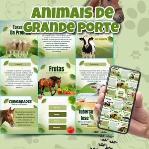 Imagem de capa para o Curso online Pack Canva Veterinários Animais de Grande Porte