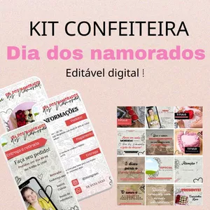 Imagem de capa para o Ebook Kit para confeiteiras - Dia dos Namorados 