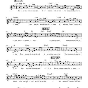 Imagem de capa para o Ebook Vitorioso És ,Com Muito Louvor -  Agnus Dei (MEDLEY)  Gabi Sampaio - Cifra  - letra e melodia