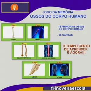 Imagem de capa para o Ebook JOGO DA MEMÓRIA OSSOS DO CORPO HUMANO