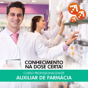 Imagem de capa para o Curso online CURSO DE AUXILIAR DE FARMÁCIA