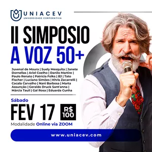 Imagem de capa para o Curso online 2º Simpósio A Voz 50+