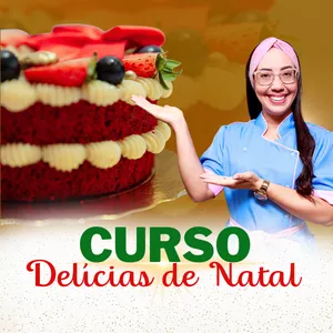 Imagem de capa para o Curso online DELÍCIAS DE NATAL COM GI COELHO