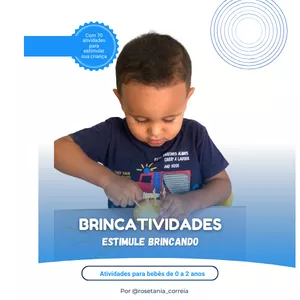Imagem do curso Brincatividades - Estimule brincando - 130 atividades para crianças de 0 a 4 anos