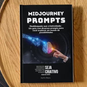 Imagem de capa para o Ebook Midjourney Prompts