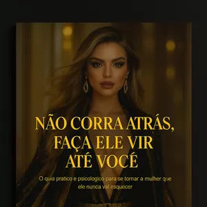 Imagem de capa para o Ebook NÃO CORRA ATRÁS, FAÇA ELE VIR ATÉ VOCÊ
