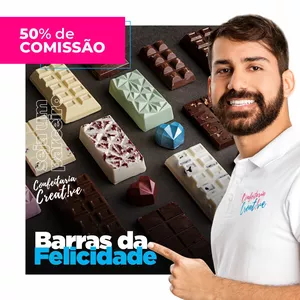 Imagem de capa para o Curso online Barras de Chocolate Recheadas e Decoradas para Páscoa 