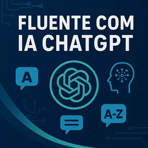 Imagem de capa para o Ebook Inglês com ChatGPT: Aprenda no Seu Ritmo