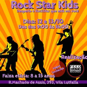 Imagem de capa para o Evento presencial Rock Star Kids