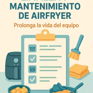 Imagen de portada para Ebook Checklist de Limpieza y Mantenimiento de Airfryer – prolonga la vida del equipo.