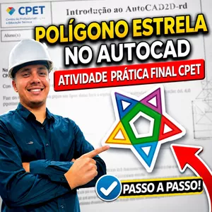 Imagem do curso Como Criar Polígono em Forma de Estrela: Atividade Prática Final no AutoCAD