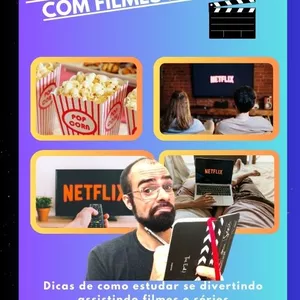 Imagem de capa para o Ebook Como Aprender Inglês com Filmes e Séries