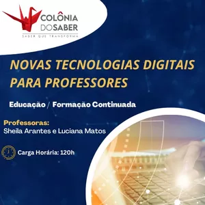 Imagem de capa para o Curso online Tecnologias Digitais para Professores