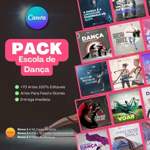  Pack Canva Para Escola de Dança