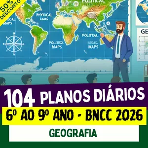 Imagem do curso PLANOS DIÁRIOS - GEOGRAFIA - 6º ao 9º ano - BNCC 2026