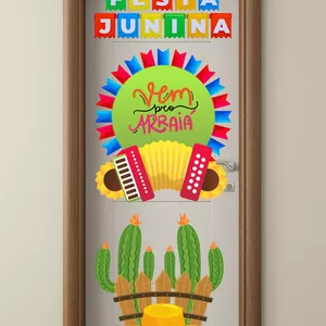 Imagem de capa para o Ebook Painel De Porta Festa Junina Vem pro Arraia 