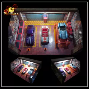 Imagen de portada para Ebook Diorama Taller Mecanico, Para 3 carros escala 1:64